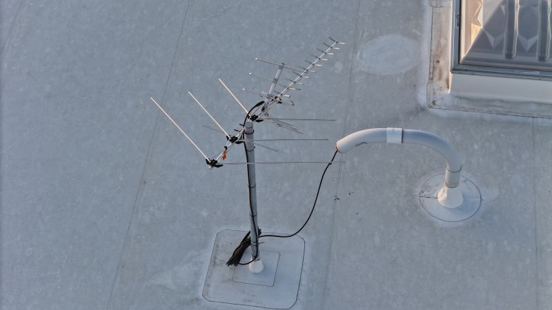 Rooftop Antenna Installation
